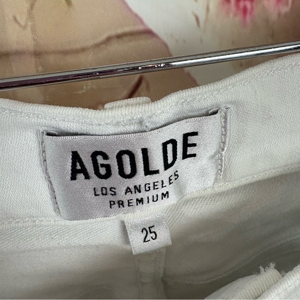 AGOLDE Sophie crop high rise Women's White Jeans - Picture 10 of 10